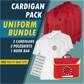Bundle offer of 3 Cardigans, 3 poloshrts and a Book Bag!