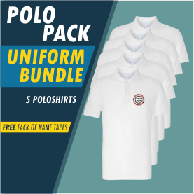 Bundle package of 5 poloshirts